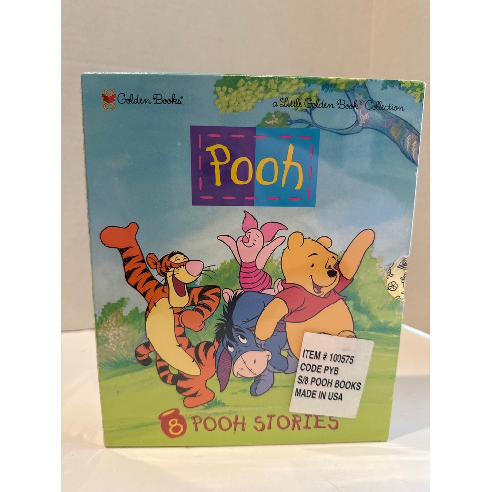 Winnie the Pooh 8 Book Little Golden Book Collection Box Set Vintage 1998 New